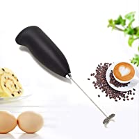 Batidor de leche eléctrico- mini batidor creativo de acero inoxidable- mezclador de leche de café- agitador- batidor…